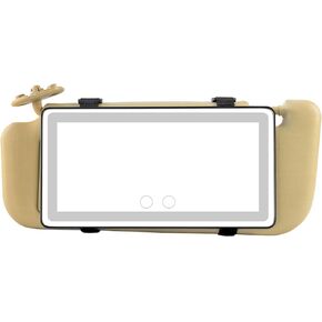 Portable Car Sun Visor Makeup Mirror with LED Lighting – Rechargeable, Dimmable, Self-Adhesive, Perfect for On-the-Go Beauty Touch-ups in Saudi Arabia