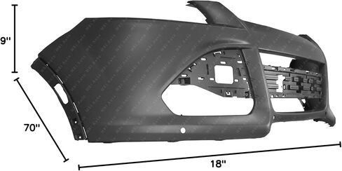 MBI AUTO - واجهة غطاء المصد الأمامي لسيارة 2013-2016 Ford Escape Titanium W/Park 13-16، FO1000674 in Saudi Arabia
