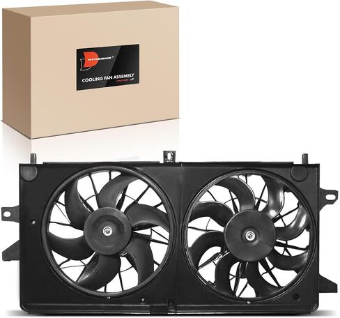 A-Premium Engine Radiator Cooling Fan Assembly Compatible with Select Chevrolet & Pontiac Models - Impala 2004-2005, Grand Prix 2004-2005 3.8L - Replace# 88956881, 88987272 in Saudi Arabia