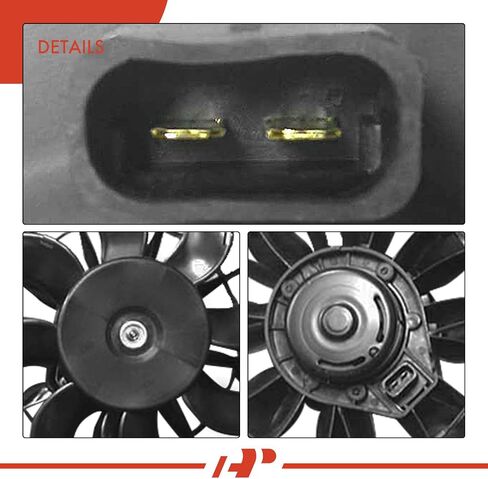 A-Premium Engine Radiator Cooling Fan Assembly Compatible with Select Chevrolet & Pontiac Models - Impala 2004-2005, Grand Prix 2004-2005 3.8L - Replace# 88956881, 88987272 in Saudi Arabia