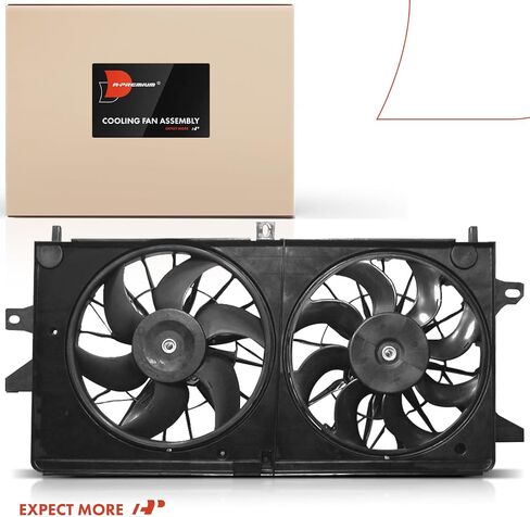 A-Premium Engine Radiator Cooling Fan Assembly Compatible with Select Chevrolet & Pontiac Models - Impala 2004-2005, Grand Prix 2004-2005 3.8L - Replace# 88956881, 88987272 in Saudi Arabia
