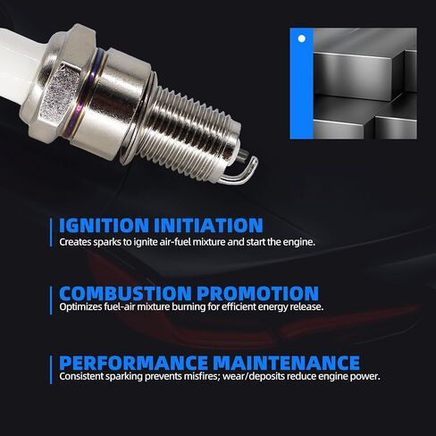 W7DCR Spark Plug Compatible with Champion 415 4163 RN9GY RN9YC, NGK 3066 B6EBL BP5EA BPR6ES, Bosch 5306 7595 W16EX W20EP W7DCR W7DCX W8LCR WR6DC WR7DC, Delco 41804 43XLS R41XLS R42XLS R44XLS in Saudi Arabia