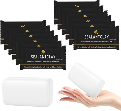 ZFYOUNG 10-Pack Premium Waterproof Wall Repair Sealing Clay Duct Seal Ideal for Wall Hole Repair, Air Conditioning and Drainage Pipes Quick and Easy Solution in Saudi Arabia