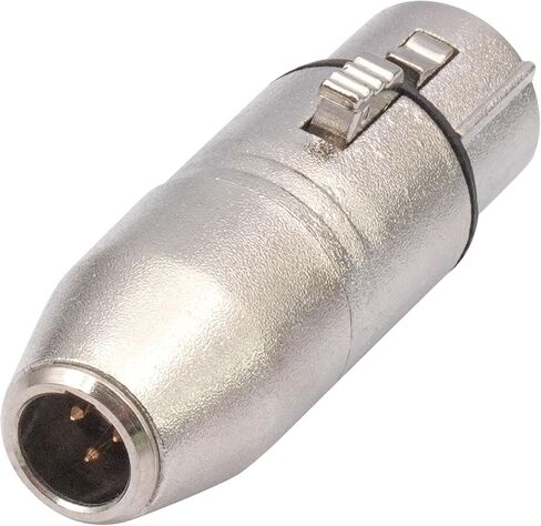 3pin XLR Male to 3pin Mini XLR Female Audio Adapter,3Pin XLR Male Plug to 3Pin Mini XLR Female Jack Balanced Headphone Mic Connector for Headphones, Microphones, Audio bodypacks, Speakers in Kuwait