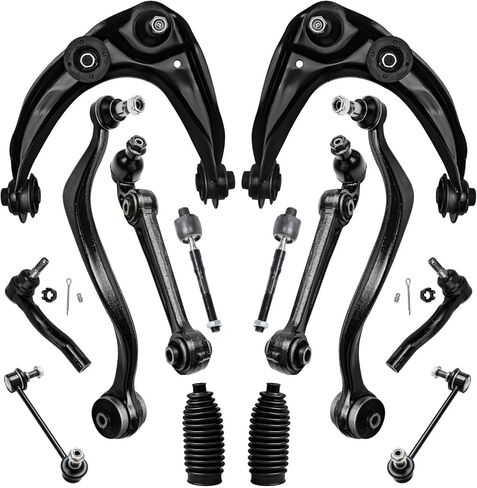 Detroit Axle - Front End 14pc Suspension Kit for Ford Fusion Lincoln MKZ Mercury Milan, 6 Lower & Upper Control Arms w/Ball Joints 2 Sway Bar Links Inner & Outer 4 Tie Rods 2 Boots Replacement in Saudi Arabia