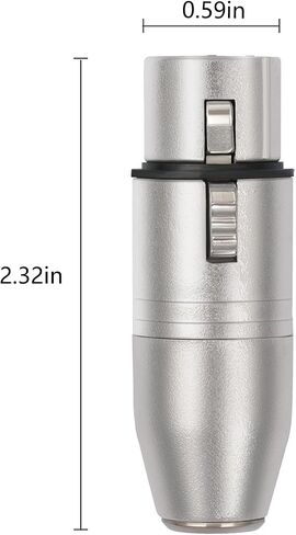3pin XLR Male to 3pin Mini XLR Female Audio Adapter,3Pin XLR Male Plug to 3Pin Mini XLR Female Jack Balanced Headphone Mic Connector for Headphones, Microphones, Audio bodypacks, Speakers in Kuwait