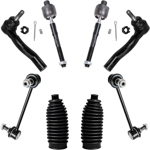 Detroit Axle - Front End 14pc Suspension Kit for Ford Fusion Lincoln MKZ Mercury Milan, 6 Lower & Upper Control Arms w/Ball Joints 2 Sway Bar Links Inner & Outer 4 Tie Rods 2 Boots Replacement in Saudi Arabia