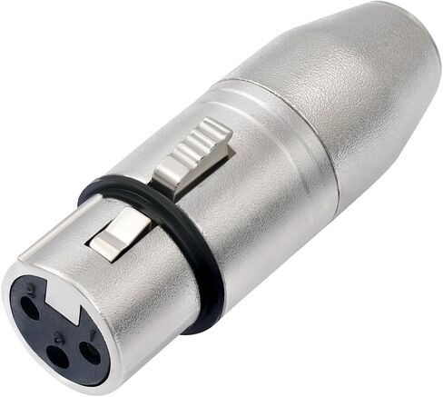 3pin XLR Male to 3pin Mini XLR Female Audio Adapter,3Pin XLR Male Plug to 3Pin Mini XLR Female Jack Balanced Headphone Mic Connector for Headphones, Microphones, Audio bodypacks, Speakers in Kuwait