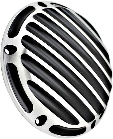 Riloer Derby Timer Clutch Timing Covers, Motorcycle Derby Cover Timing Timer Cover, Compatible with Harley, Black+Chrome in Saudi Arabia