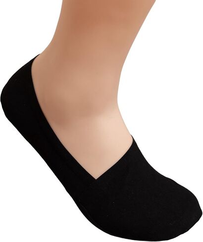 جوارب SOLSOCKS العضوية تيري نو شو للكاحل للنساء (رجال) - ناعمة ومسامية وغير قابلة للانزلاق مع بطانة لراحة طوال اليوم in Saudi Arabia