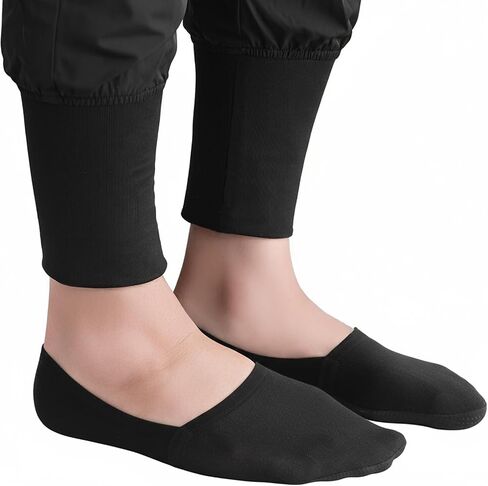 جوارب SOLSOCKS العضوية تيري نو شو للكاحل للنساء (رجال) - ناعمة ومسامية وغير قابلة للانزلاق مع بطانة لراحة طوال اليوم in Saudi Arabia