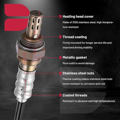 BDFHYK Oxygen Sensor Upstream Downstream O2 Sensor, Compatible with Chevrolet Silverado 1500 2014-2018, Compatible with GMC Sierra 1500 2014-2018, 234-4940, 234-4974 Replacement 4PCS in Saudi Arabia