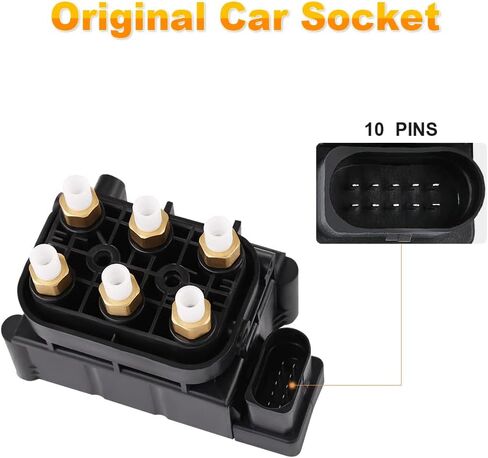 JDMON Air Suspension Valve Block Supply Compatible with Jeep Grand Cherokee WK2 2011-2019, VW Touareg 2004-2015, Porsche Cayenne 2011-2015, Replaces 68087233AA, 95835890300, 7P0698014 in Saudi Arabia