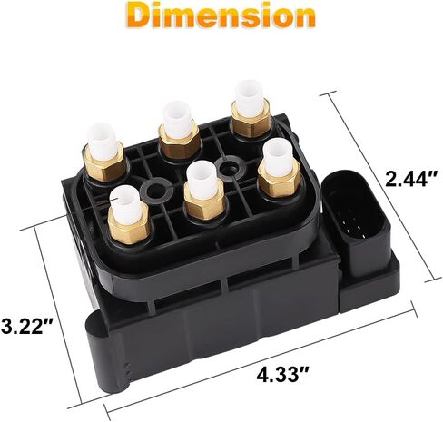 JDMON Air Suspension Valve Block Supply Compatible with Jeep Grand Cherokee WK2 2011-2019, VW Touareg 2004-2015, Porsche Cayenne 2011-2015, Replaces 68087233AA, 95835890300, 7P0698014 in Saudi Arabia