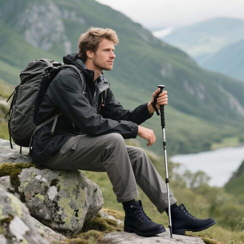 CGRRBW Men's Hiking Boots, Anti-Slip Outdoor Climbing Work Trekking Shoes for Men in Saudi Arabia