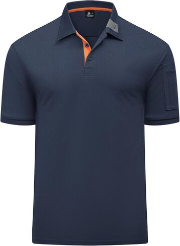 Mens Polo Shirts Short Sleeve Casual Golf Shirts Athletic Performance Collar Polo Shirt in Saudi Arabia