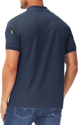 Mens Polo Shirts Short Sleeve Casual Golf Shirts Athletic Performance Collar Polo Shirt in Saudi Arabia