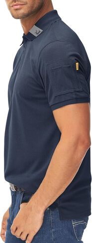 Mens Polo Shirts Short Sleeve Casual Golf Shirts Athletic Performance Collar Polo Shirt in Saudi Arabia