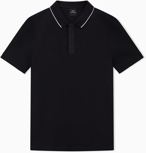 Armani Exchange Mens Slim Fit Cotton Pique Polo in Saudi Arabia