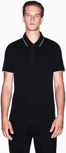 Armani Exchange Mens Slim Fit Cotton Pique Polo in Saudi Arabia