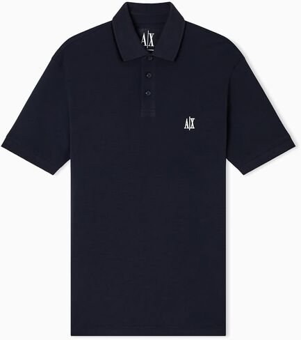 Armani Exchange Mens Slim Fit Cotton Pique Polo in Saudi Arabia