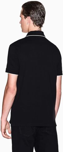 Armani Exchange Mens Slim Fit Cotton Pique Polo in Saudi Arabia