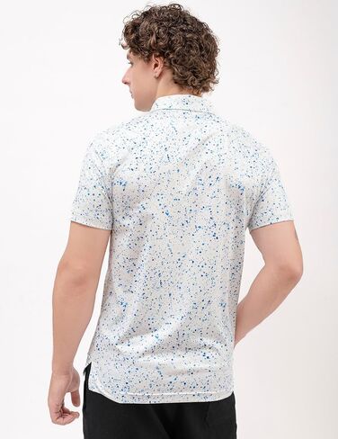Men's Golf Shirts Short Sleeve Moisture Wicking Dry Fit Print Patterns Collared Performance Polo Golf Shirts for Men in Saudi Arabia