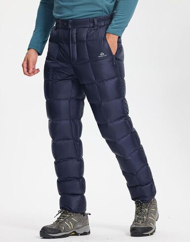 Pioneer Camp 650-Fill Down Puffy Pants Men Lightweight Packable Insulated TEFLON Windproof Thermal Travel Climbing Camping in Saudi Arabia