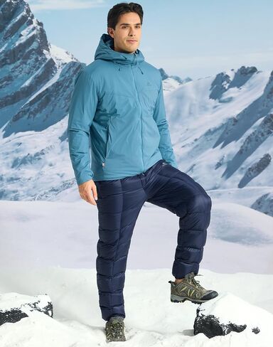 Pioneer Camp 650-Fill Down Puffy Pants Men Lightweight Packable Insulated TEFLON Windproof Thermal Travel Climbing Camping in Saudi Arabia