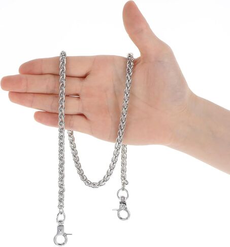 سلسلة سراويل للرجال والنساء، سلسلة جيب معدنية شديدة التحمل، سلاسل محفظة فضية للجينز، والمحافظ، والسراويل، وإكسسوارات الشرير القوطي in Kuwait