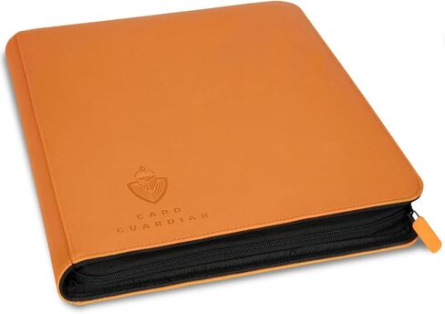 Card Guardian - 12 Pocket Premium Binder with Zipper for 480 Cards - Side Loading Pockets for Trading Card Games TCG (Pink) in Saudi Arabia