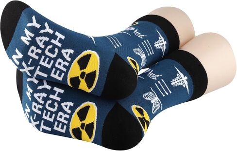 PXTIDY 2 Pairs x-Ray Sock Radiology Technician Gift Radiologist Socks X- Ray Tech Graduation Gift X-Ray Technician Sock in Saudi Arabia