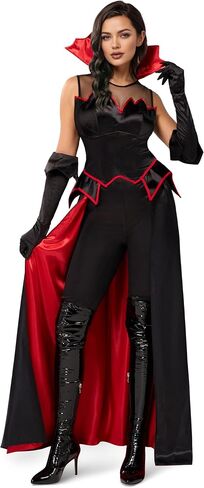 Spooktacular Creations Halloween Vampire Costume Women Dress, Adult Womens Vampire Costume for Halloween Dress Up Parties in Saudi Arabia