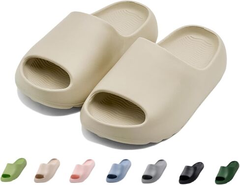 Kids Cloud Slides for Boys & Girls, Super Soft & Comfy Beach Pool Slippers, Non-Slip Waterproof Shower Sandals for Toddlers & Kids in Saudi Arabia