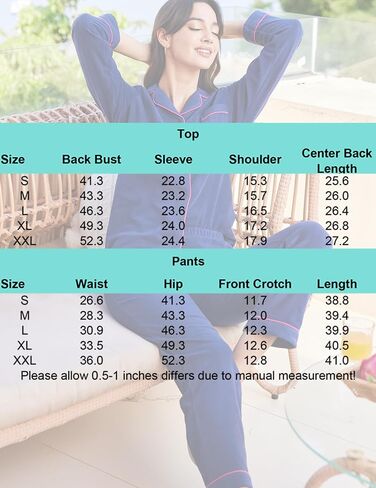 Ekouaer Women's Fleece Pajama Sets Long Sleeve Button Down Two-piece Sleepwear Soft Lounge Set in Saudi Arabia