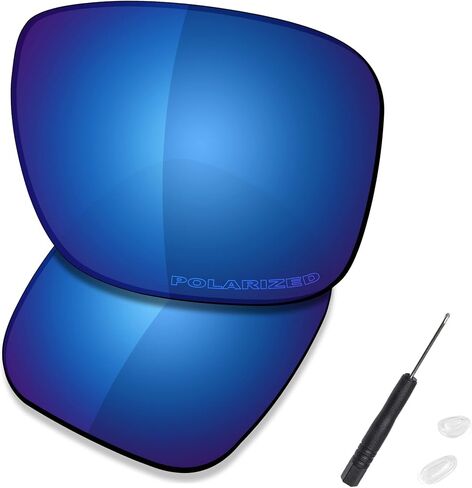 SAUCER Premium Replacement Lenses & H20 Screwdriver & Nose Pieces for Oakley Holbrook Metal OO4123 Sunglasses High Definition - Midnight Blue Polarized in Saudi Arabia