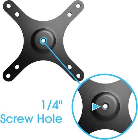 Kado Portable Monitor Stand Adapter Bracket Plate Tripod Black, Wall Mount Arm Mount 17mm Ball Head to 100x100mm 75x75mm Universal, Tripod Camera Stand for Desktop Monitor Portrait/Landscape Mode in Kuwait