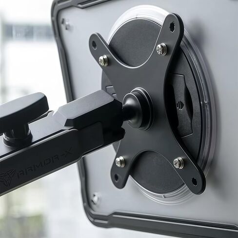 Kado Portable Monitor Stand Adapter Bracket Plate Tripod Black, Wall Mount Arm Mount 17mm Ball Head to 100x100mm 75x75mm Universal, Tripod Camera Stand for Desktop Monitor Portrait/Landscape Mode in Kuwait