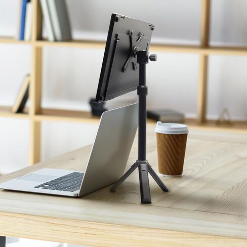 Kado Portable Monitor Stand Adapter Bracket Plate Tripod Black, Wall Mount Arm Mount 17mm Ball Head to 100x100mm 75x75mm Universal, Tripod Camera Stand for Desktop Monitor Portrait/Landscape Mode in Kuwait