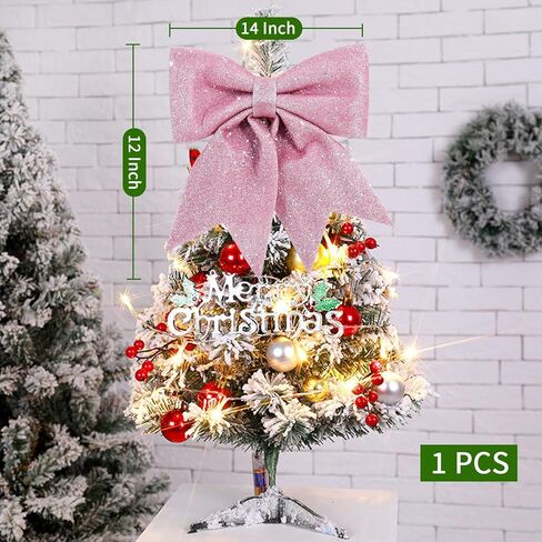 TONIFUL 2pcs Glitter Shiny Bow Pink Sparkling Christmas Bow for Gift Wrapping, Christmas Wedding Valentine's Decoration, Indoor Decoration, Bouquet Wrapping, Party Supplies(8x10 Inch/pcs) in Kuwait