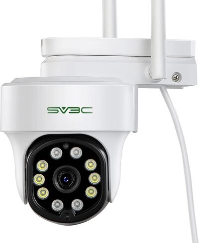 كاميرا SV3C 4K 36X Zoom PTZ في الهواء الطلق، كاميرات IP أمنية واي فاي مزدوجة النطاق بدقة 8 ميجابكسل مع رؤية ليلية ملونة بإضاءة كاشفة، اكتشاف المركبات البشرية، تتبع تلقائي، صوت ثنائي الاتجاه، ONVIF، RTSP، تخزين بطاقة سحابية وSD in Kuwait