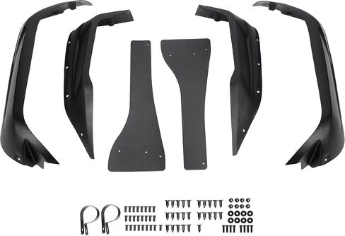 KUAFU Fender Flare Compatible with 2014-2023 YAMAHA VIKING and VIKING VI Extended Splash Guard Mud Flap 6Pcs PE Black Replacement for 1XDF15E0T000 in Saudi Arabia
