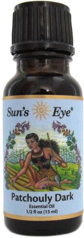 Sun's Eye Patchouly Dark Essential Oil, 1/2 oz Bottle, Yellow in Saudi Arabia