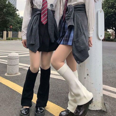 Zando Y2k Leg Warmers for Women Leg Warmers Kawaii Legwarmers Y2k Leg Warmers 80s Halloween Customes Punk Gothic Lolita in Kuwait