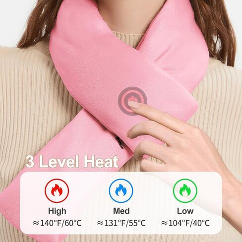 Heated Scarf for Women & Men - Rechargeable Electric Heating Scarf, 4000mAh Power Bank Included, Neck Warmer in Saudi Arabia