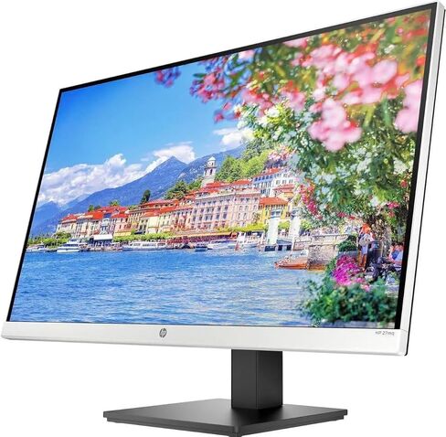 HP 27" QHD IPS (2560x1440) Monitor Bundle with Docztorm Dock, 60Hz Refresh Rate, 1 HDMI 1.4, 1 VGA, Anti-Glare, VESA Mount (100x100 mm), Ideal for Home & Business, Black/Silver (2024 Latest Model) in Saudi Arabia