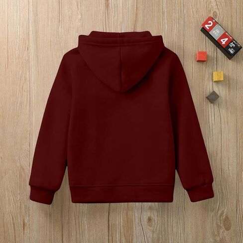 Unisex Children Solid Zip-Up Hooded Sweatshirt Toddler Baby Boys Girls Classic Hoodie Sweatshirt Active Tops Jackets in Saudi Arabia