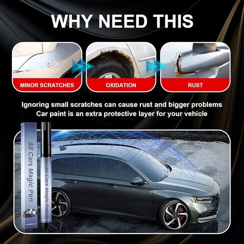 2Pcs All Car Magic Pen,Car Scratch Remover,Magic Car Scratch Removal Pen,Quick Fix for Scratches and Paint Damage, Weatherproof Fits All Car Colors in Saudi Arabia