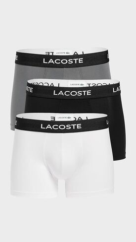 Lacoste Men's Microfiber Trunks 3 Pack in Saudi Arabia
