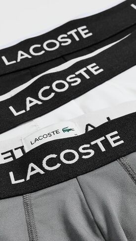 Lacoste Men's Microfiber Trunks 3 Pack in Saudi Arabia